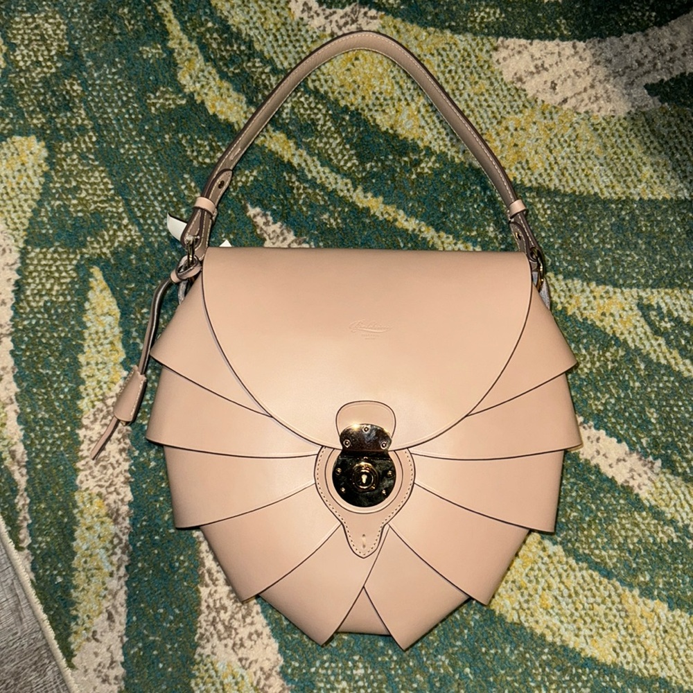 Authentic Boldrini Selleria Carmen Opera Bag, in Argilla Taupe NWT